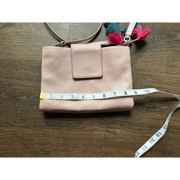 FOSSIL CARLY ZB7560 Convertible Crossbody Pink Leather MINI Bag Clutch Wristlet - Picture 4 of 16